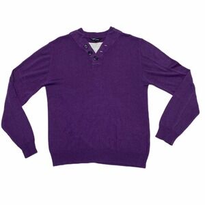URBAN Spirit Long Sleeve V-Neck Purple Sweater M